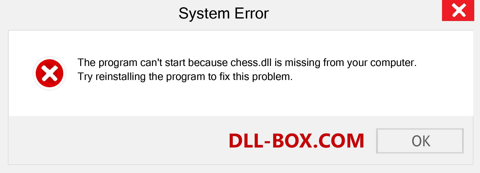  chess.dll file is missing?. Download for Windows 7, 8, 10 - Fix  chess dll Missing Error on Windows, photos, images